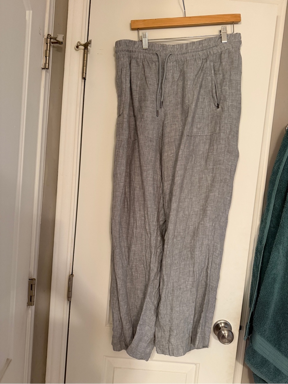Athleta wide leg linen pants